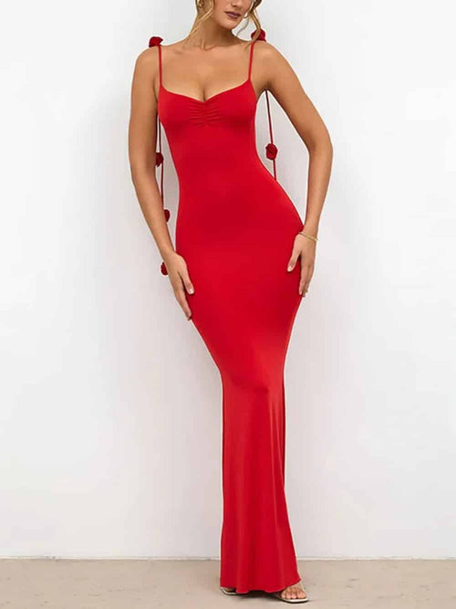 Decor Cami Backless Fitted Maxi Dresses