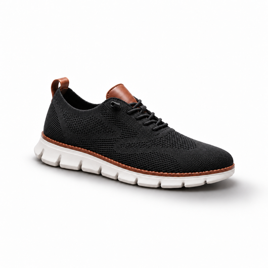 MYRA Ultra Comfortable Walker in Black — studio photograph on white with soft shadow