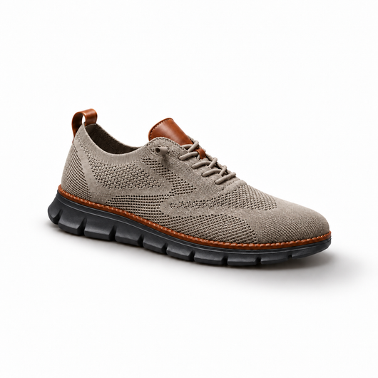 MYRA Ultra Comfortable Walker in Brown Black — studio photograph on white with soft shadow