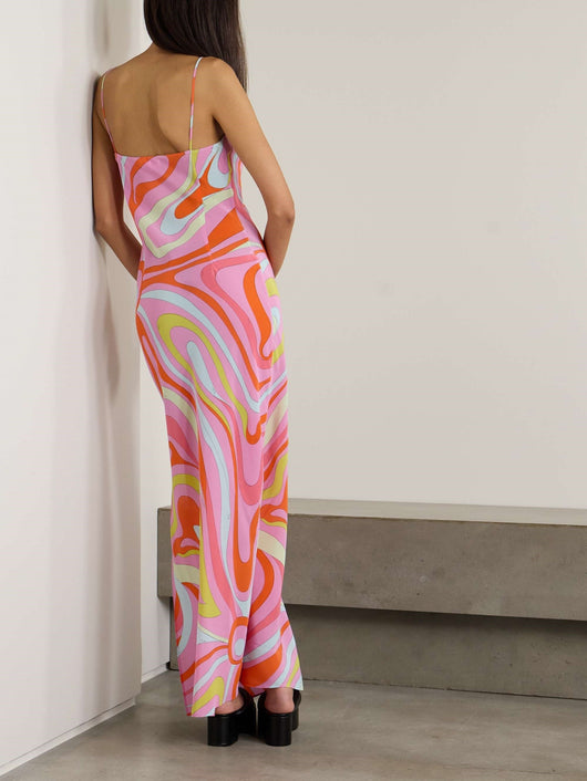 Signature Print Maxi Dress