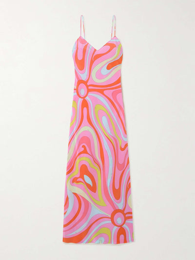 Signature Print Maxi Dress